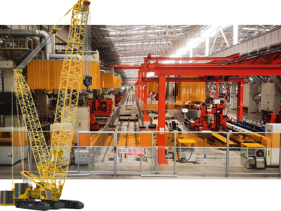 超大型履帶吊履帶梁智能拼點(diǎn)、焊接生產(chǎn)線